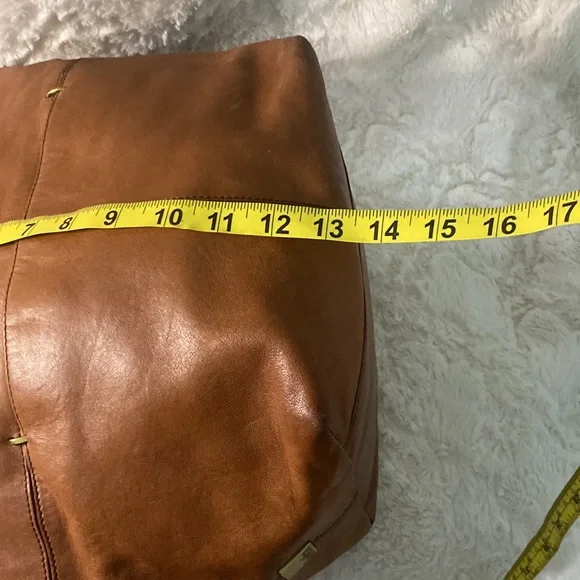 KOOBA  Large Brown Leather Tote bag with wide woven strap handle - Picture 16 of 16